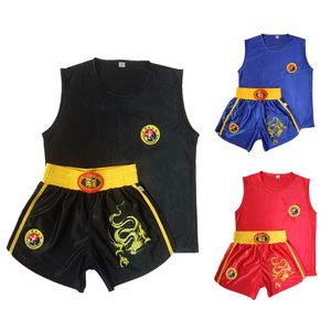 International Standard Wushu Sanda Uniform in Satin 100% Polyester