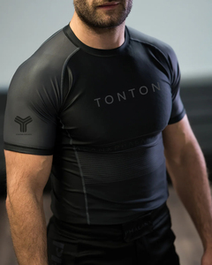 Men's Power Rainbow Sublimation Sports Rash Guard Sun Jersey BJJ MMA