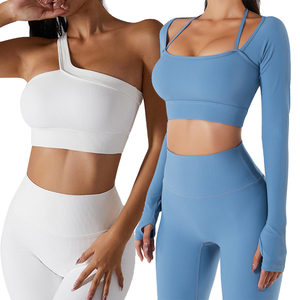 Wholesale Women Ribbed Workout Yoga Set